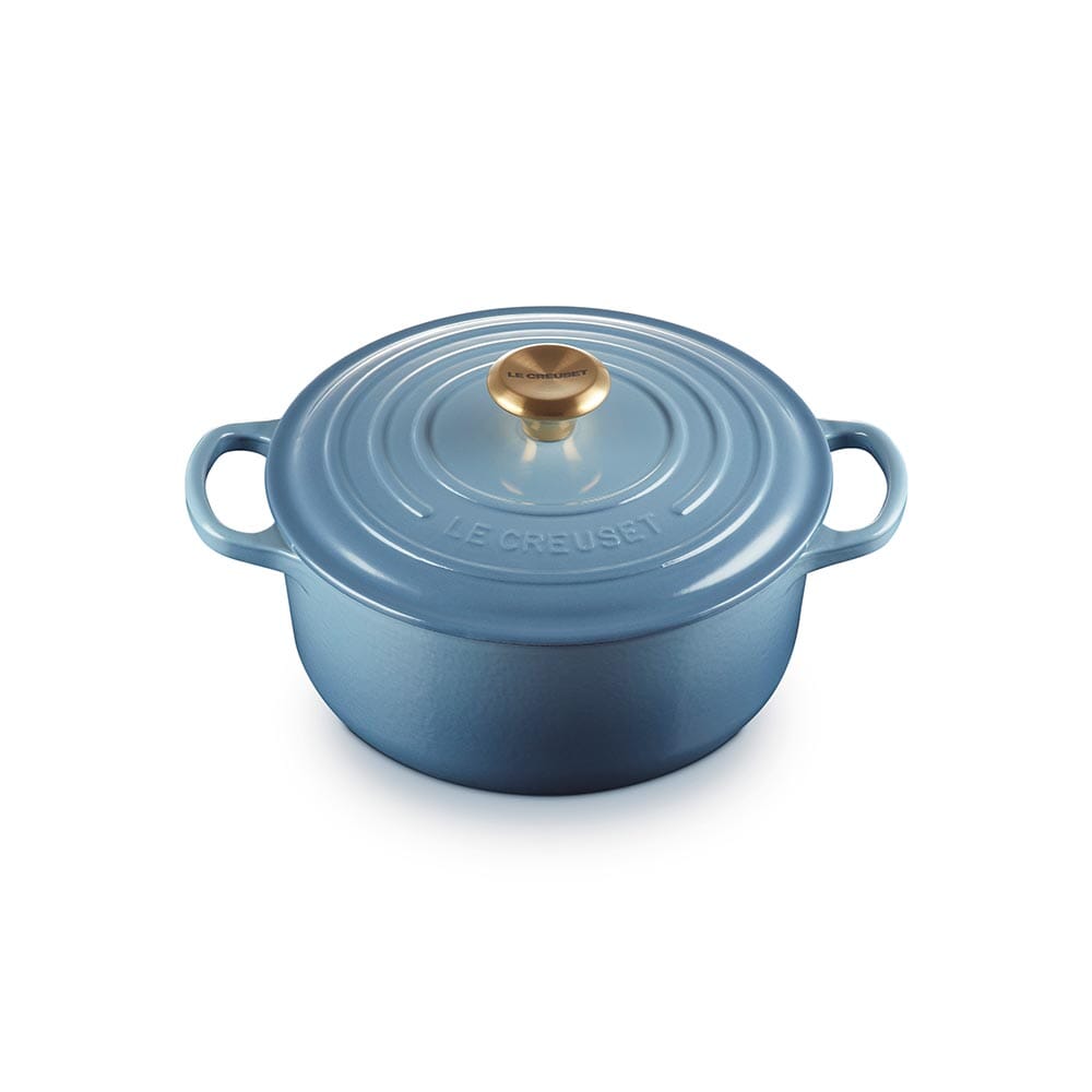 Le Creuset Cast-Iron Round Casserole 20cm Chambray