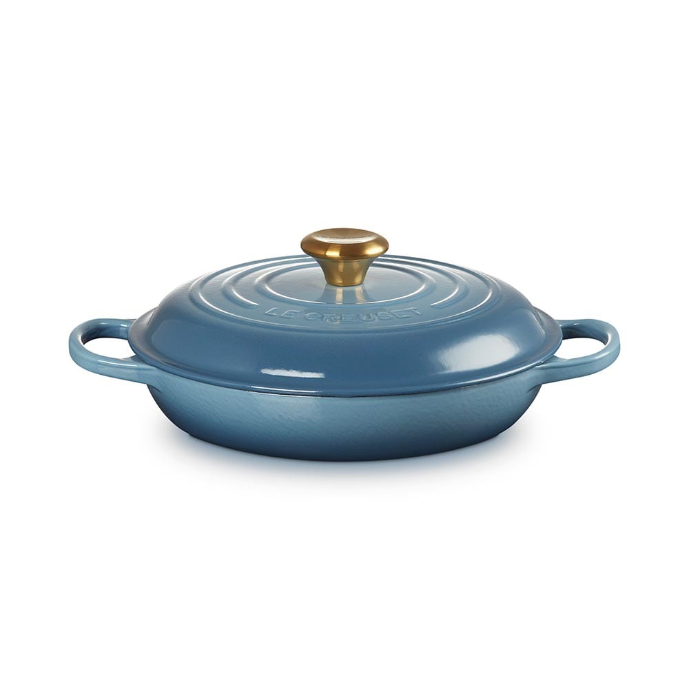 Le Creuset Cast-Iron Shallow Casserole 26cm Chambray