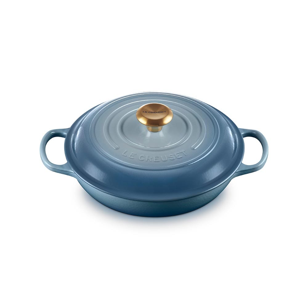 Le Creuset Cast-Iron Shallow Casserole 26cm Chambray