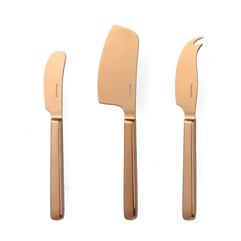 Mauviel 1830 3 Piece Cheese Knife Set