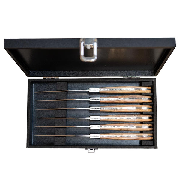 Season 6 Piece Olive Wood Steak Knife Set