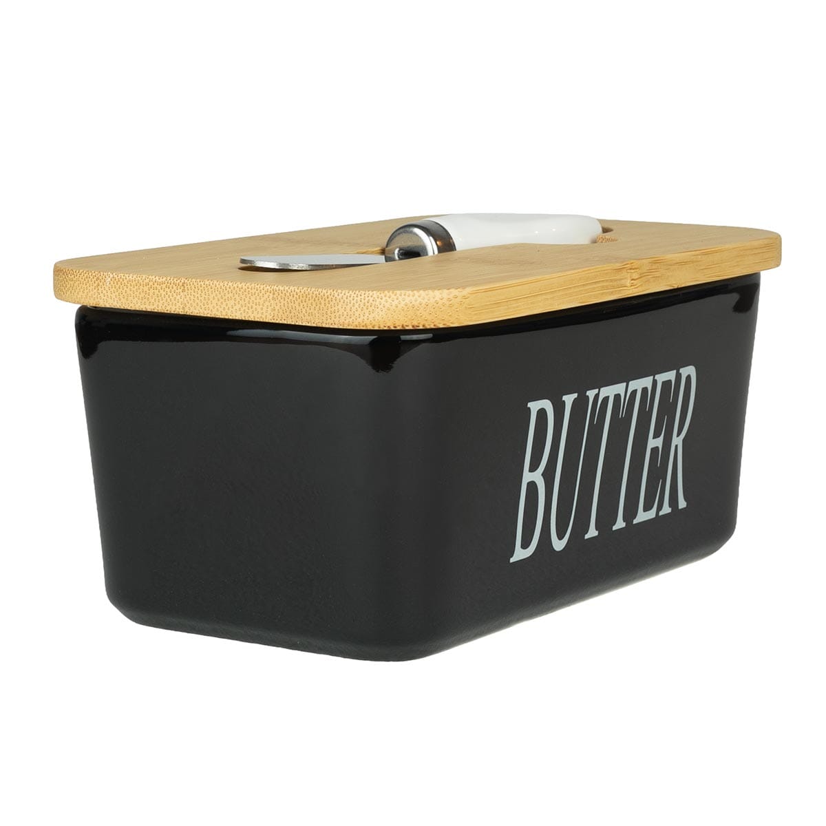 Season Butter Dish with Knife