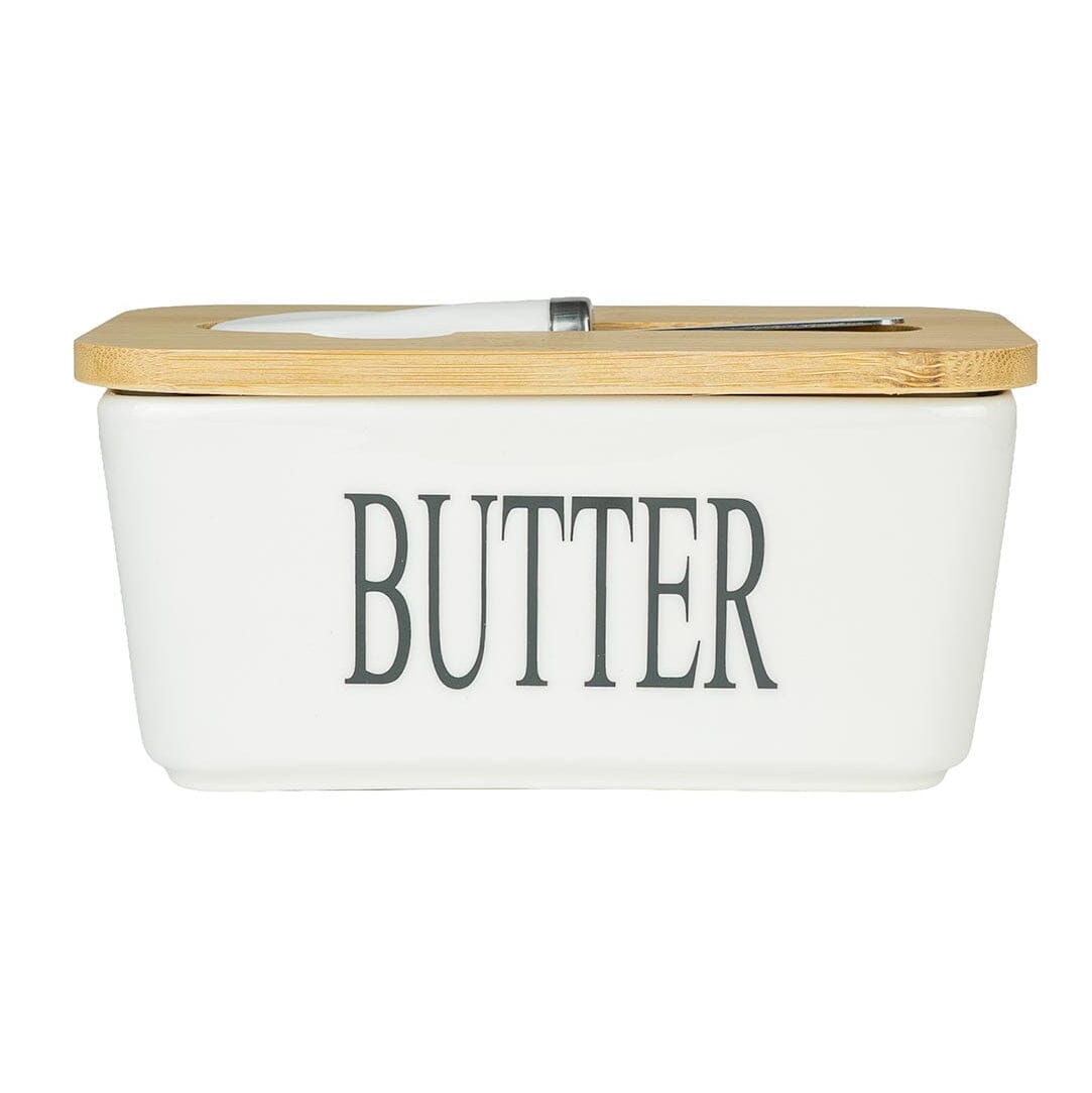 Season Butter Dish with Knife