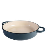 Season Cast Iron Shallow Casserole Blue Steel