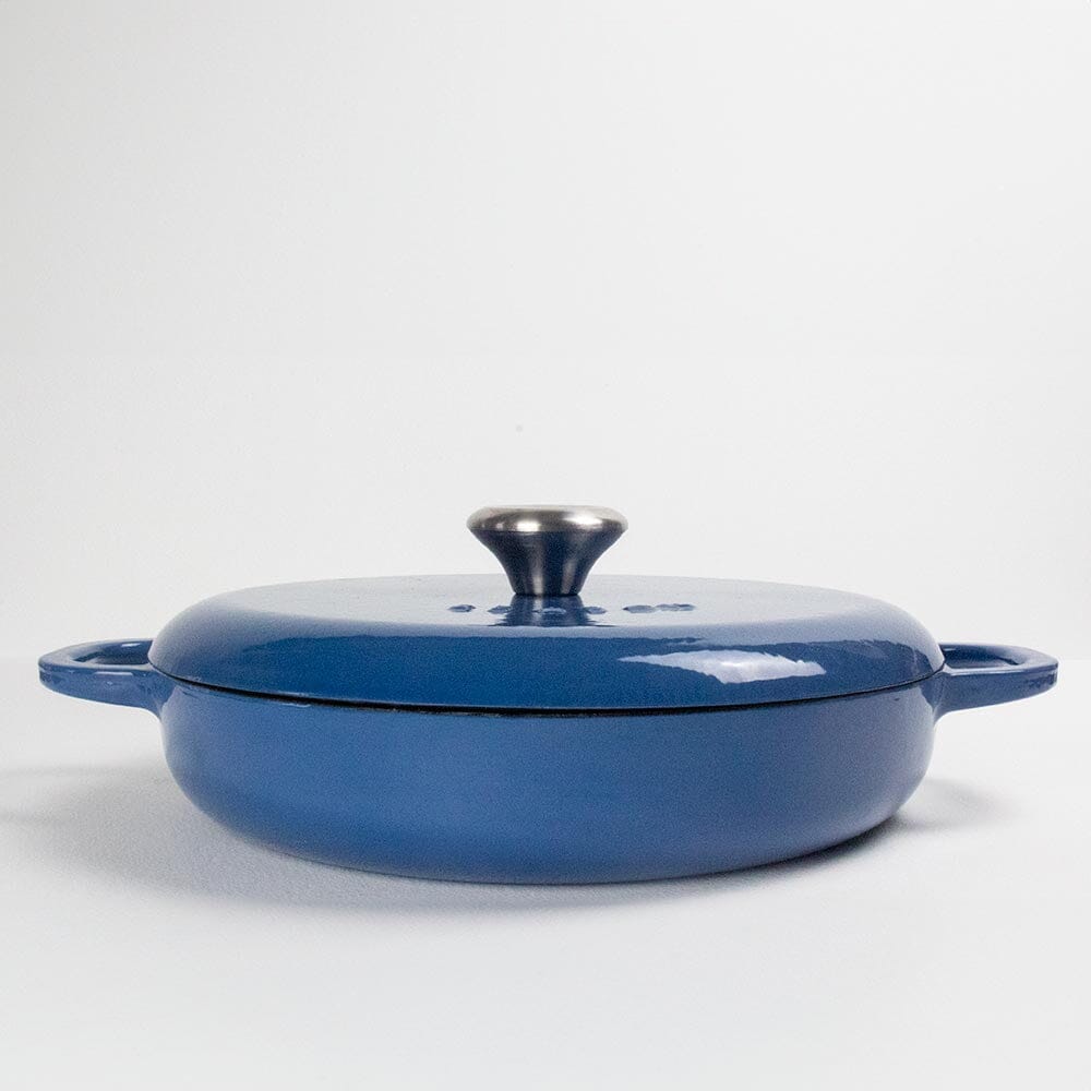 Season Cast Iron Shallow Casserole Blueberry