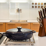 Season Cast Iron Shallow Casserole Midnight Blue