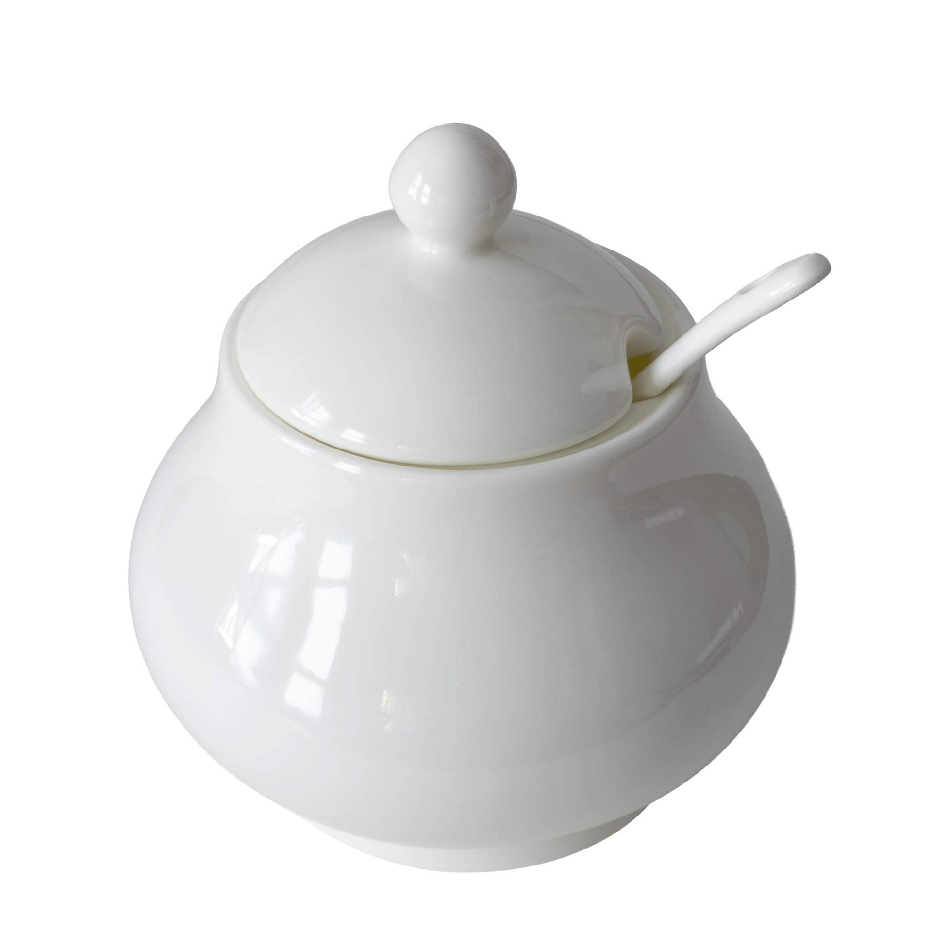Fine Bone China Sugar & Jar