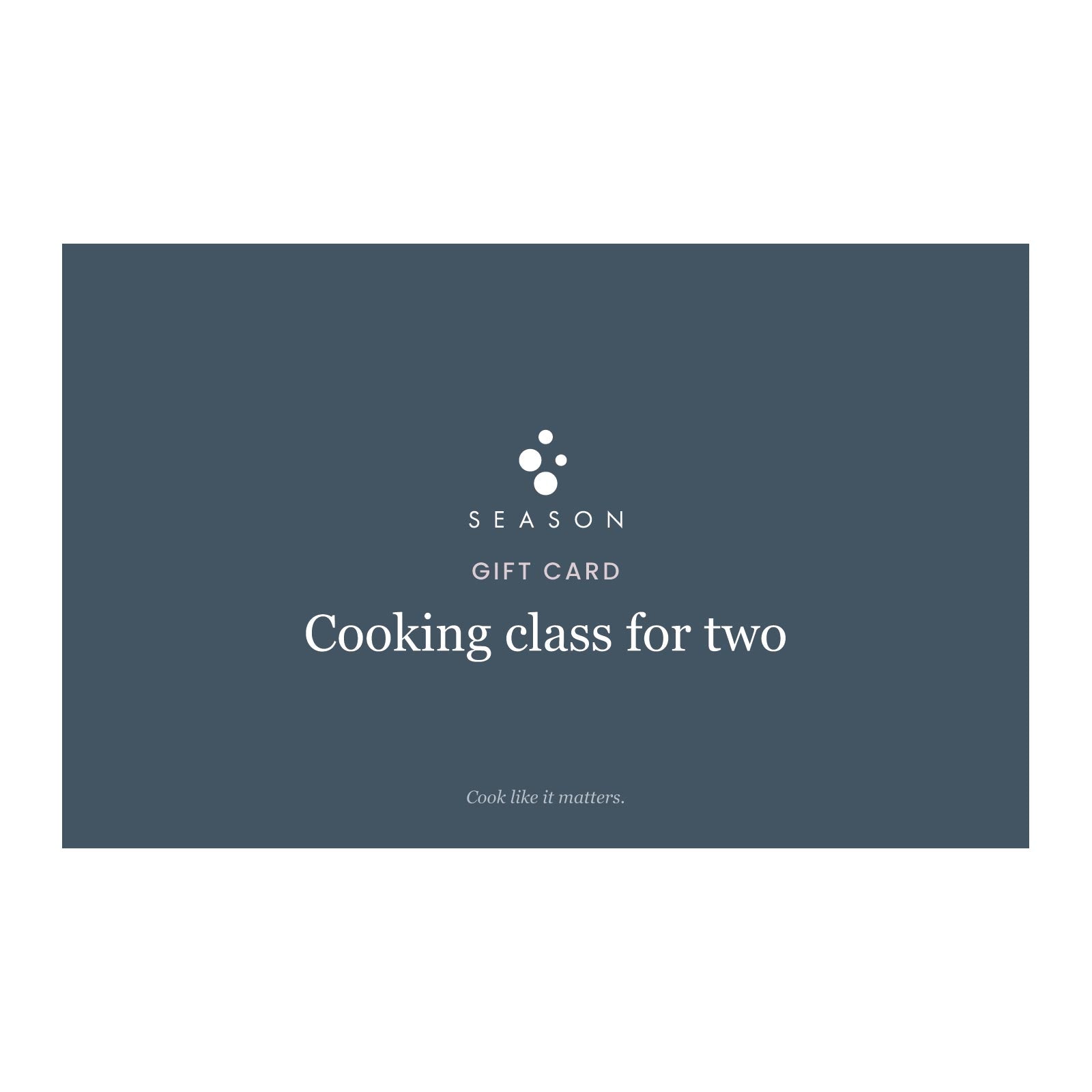 Cooking Class Gift Card