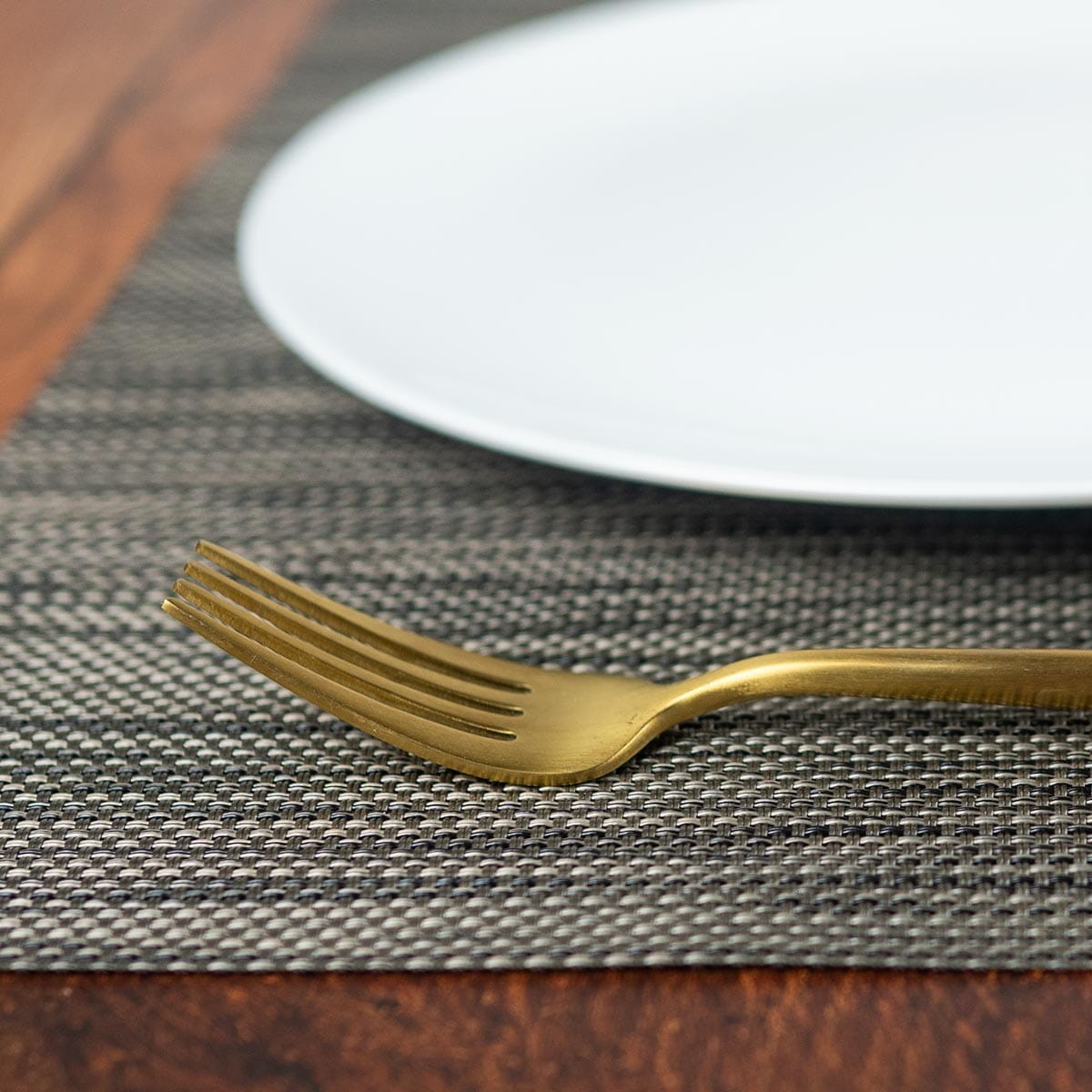 Season Grey-Black Weave 2 Placemat