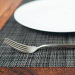Season Grey-Charcoal Weave 2 Placemat