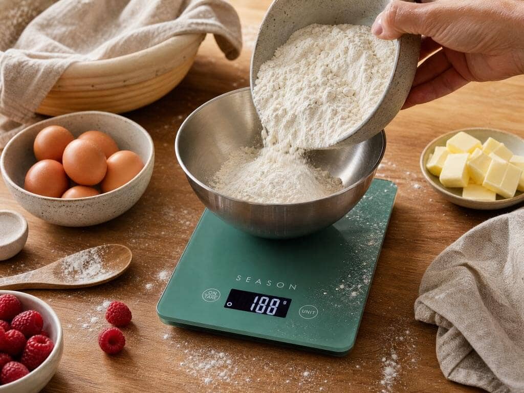 Season USB Rechargeable Digital Kitchen Scale Sage