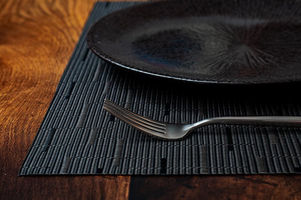 Season Placemat Woven Black 2