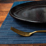 Season Placemat Woven Dark Blue