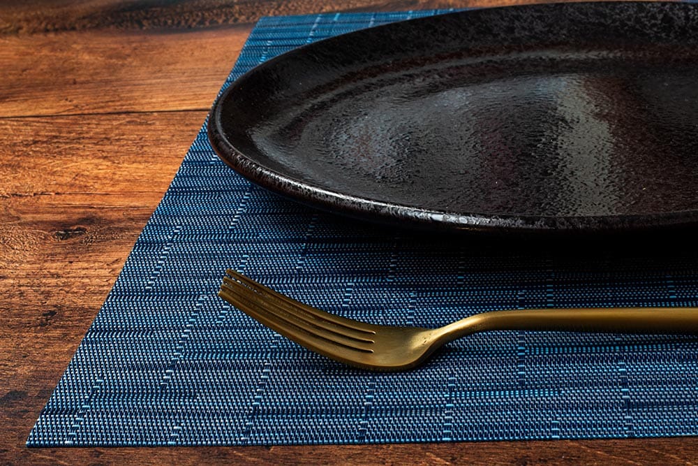 Season Placemat Woven Dark Blue