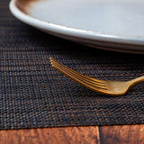 Season Placemat Woven Dark Brown