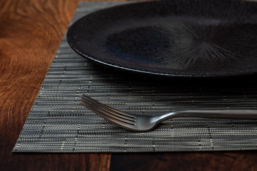 Season Placemat Woven Dark Grey