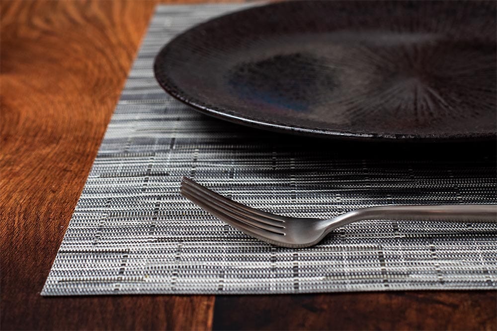 Season Placemat Woven Silver