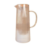 Season Ribbed Glass Water Jug