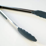 Season Silicone Large Tongs Blue Steel