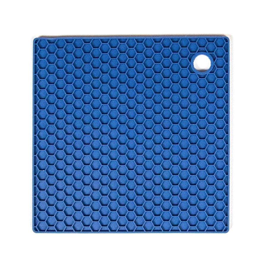 Season Silicone Square Trivet Hot Mat 17cm Blueberry