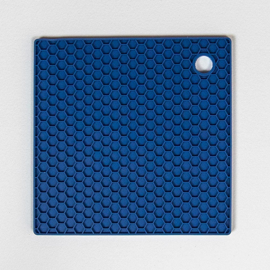 Season Silicone Square Trivet Hot Mat 17cm Blueberry