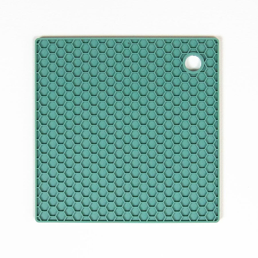 Season Silicone Square Trivet Hot Mat 17cm Sage