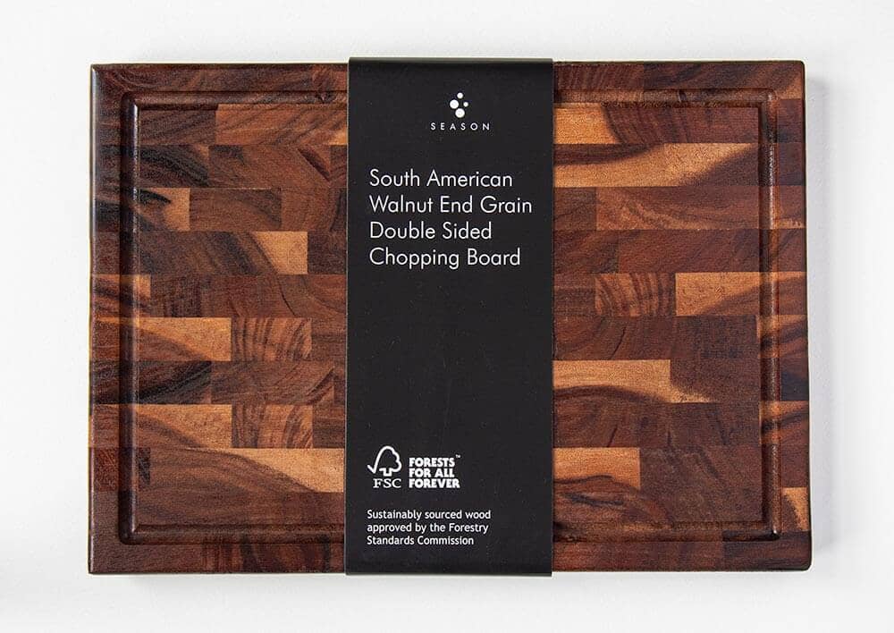 Season South American Walnut End Grain Chopping Board