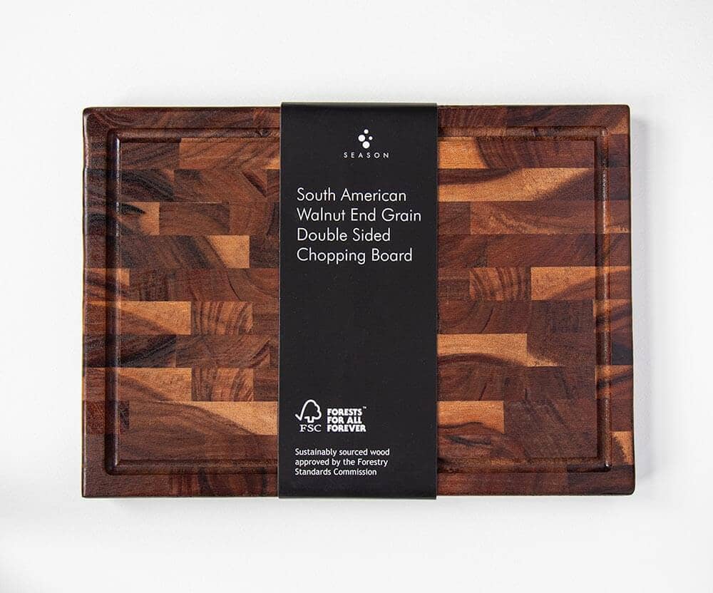 Season South American Walnut End Grain Chopping Board