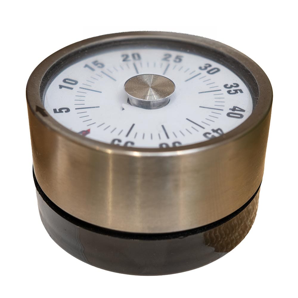Season Steel Round Analogue Timer
