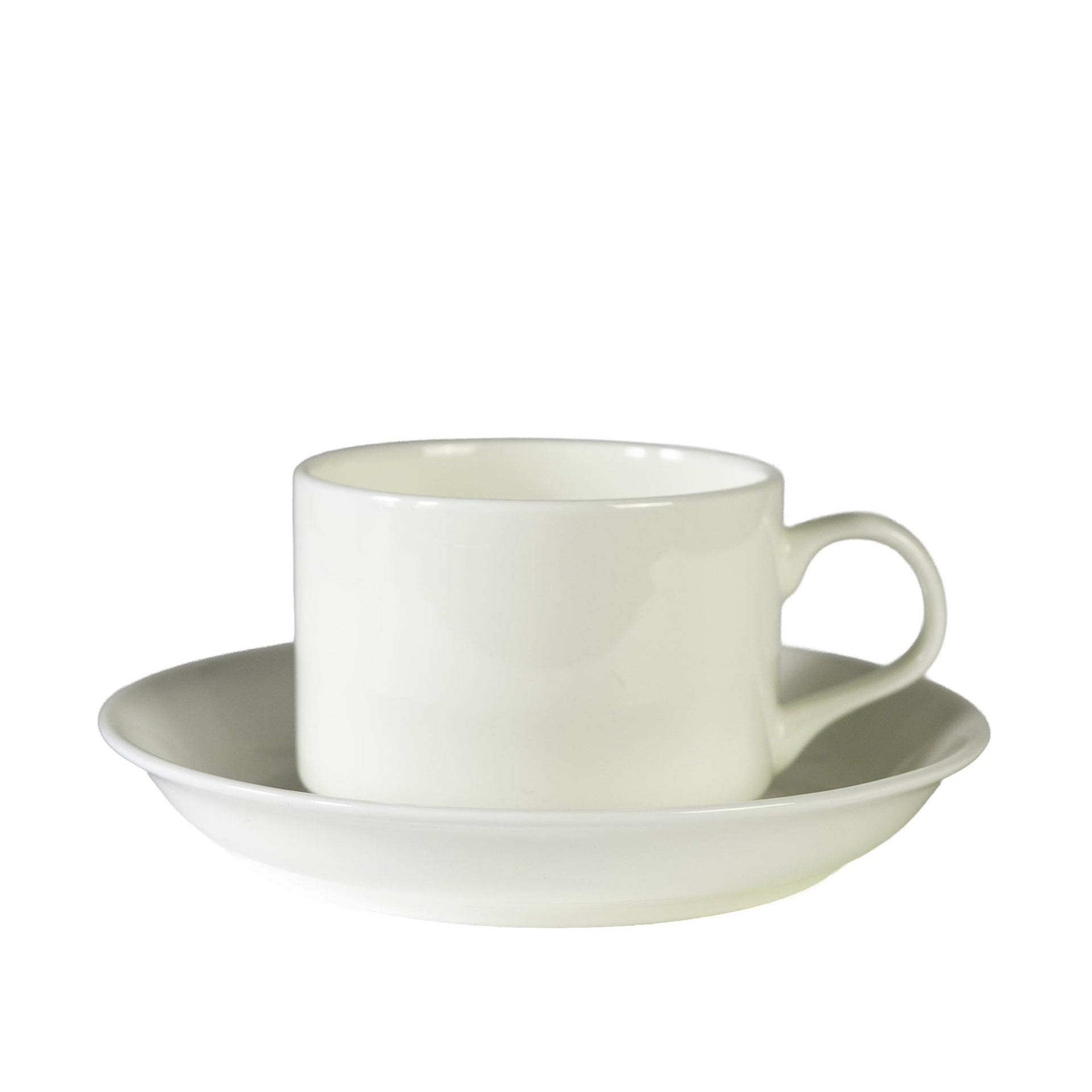 Straight Fine Bone China Espresso Cup & Saucer