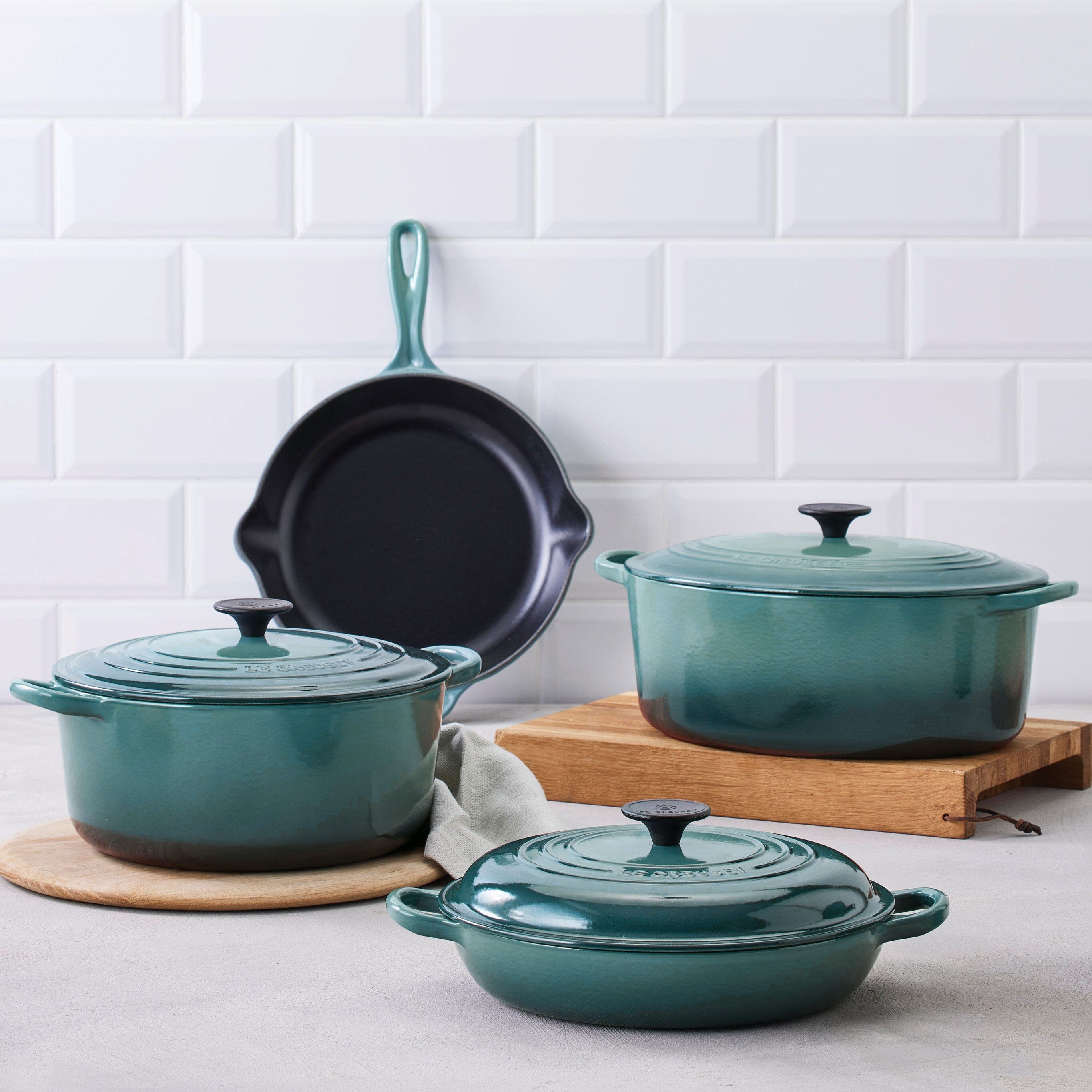 Le Creuset Cast Iron Round Casserole Ocean