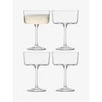 LSA Gio Champagne/Cocktail Glass 230ml Clear x 4