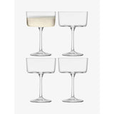 LSA Gio Champagne/Cocktail Glass 230ml Clear x 4