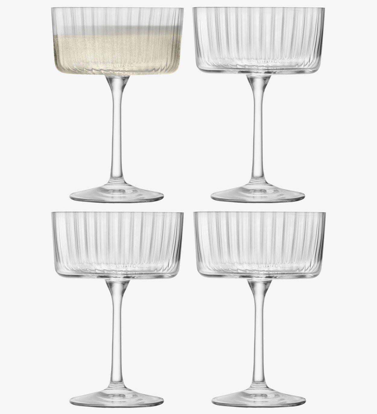 LSA Gio Line Champagne/Cocktail Glass 230ml Clear x 4