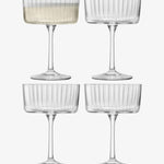 LSA Gio Line Champagne/Cocktail Glass 230ml Clear x 4