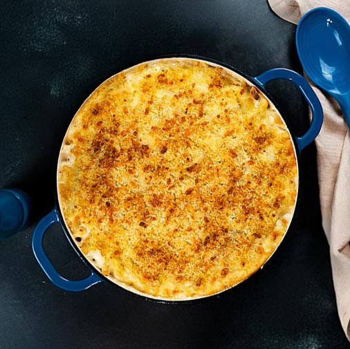 Truffle and shiitake mac and cheese
