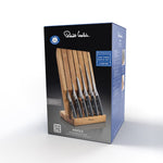 Robert Welch Professional Angle Oak Knife Block Set 7 Piece