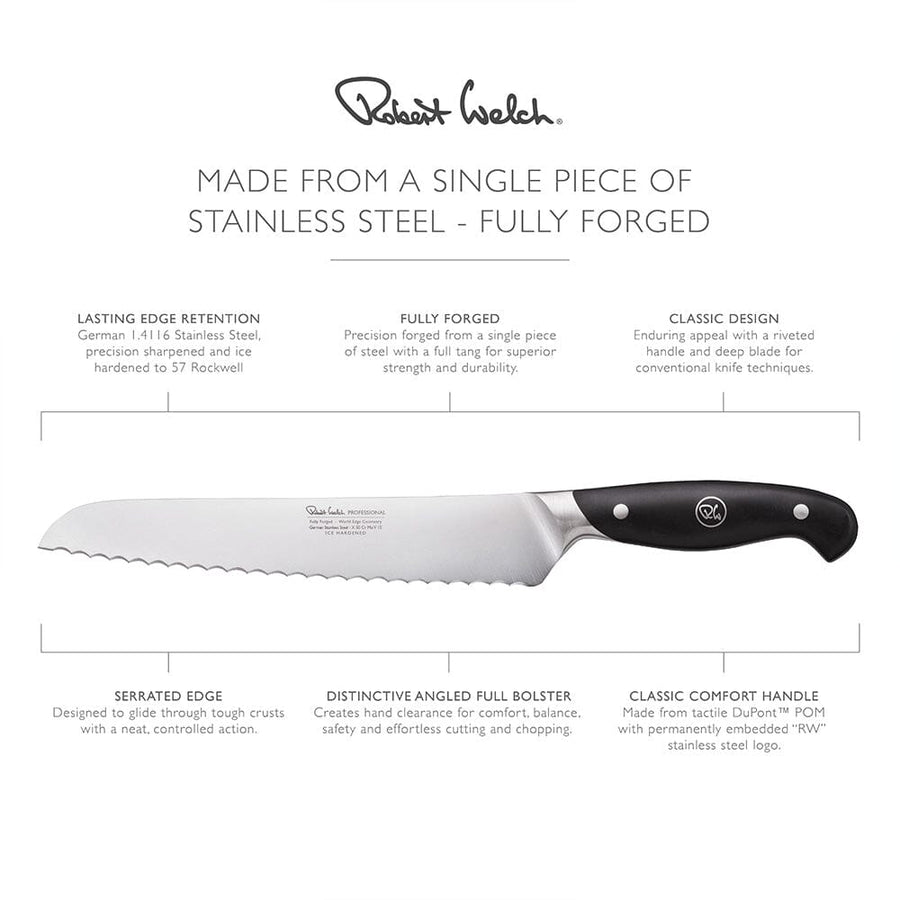 Robert Welch Professional V Bread Knife 22cm