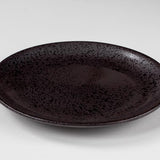 Season Black Mottled Plate