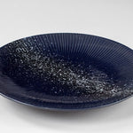 Season Blue Ribbed Plate