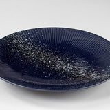 Season Blue Ribbed Plate