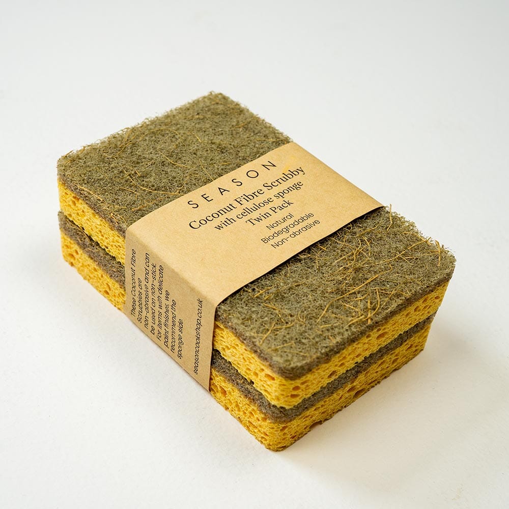 Season Coconut Fibre Scrubby Sponge 2 Pack