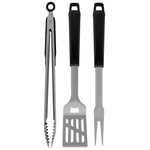 Tramontina 3 Piece Stainless Steel Barbecue Set Black