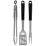 Tramontina 3 Piece Stainless Steel Barbecue Set Black