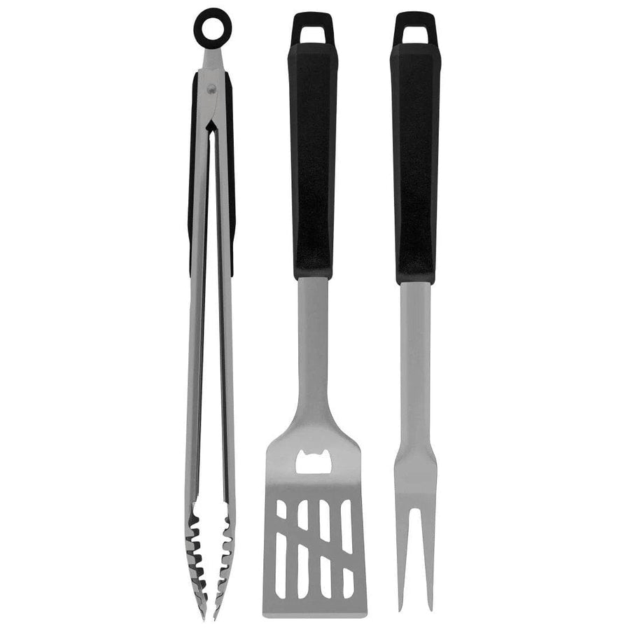 Tramontina 3 Piece Stainless Steel Barbecue Set Black