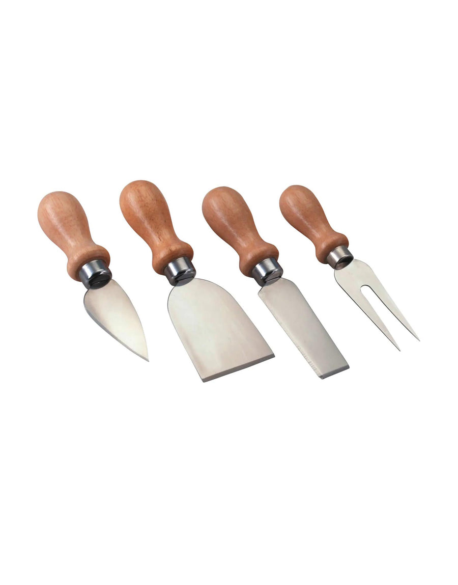 4 Piece Cheese Kit with 3 Knives and 1 Fork Server