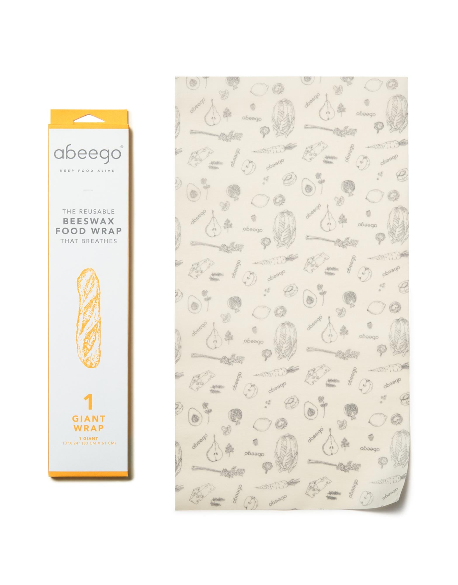 Abeego Giant Pack of 1 Extra Long Flat