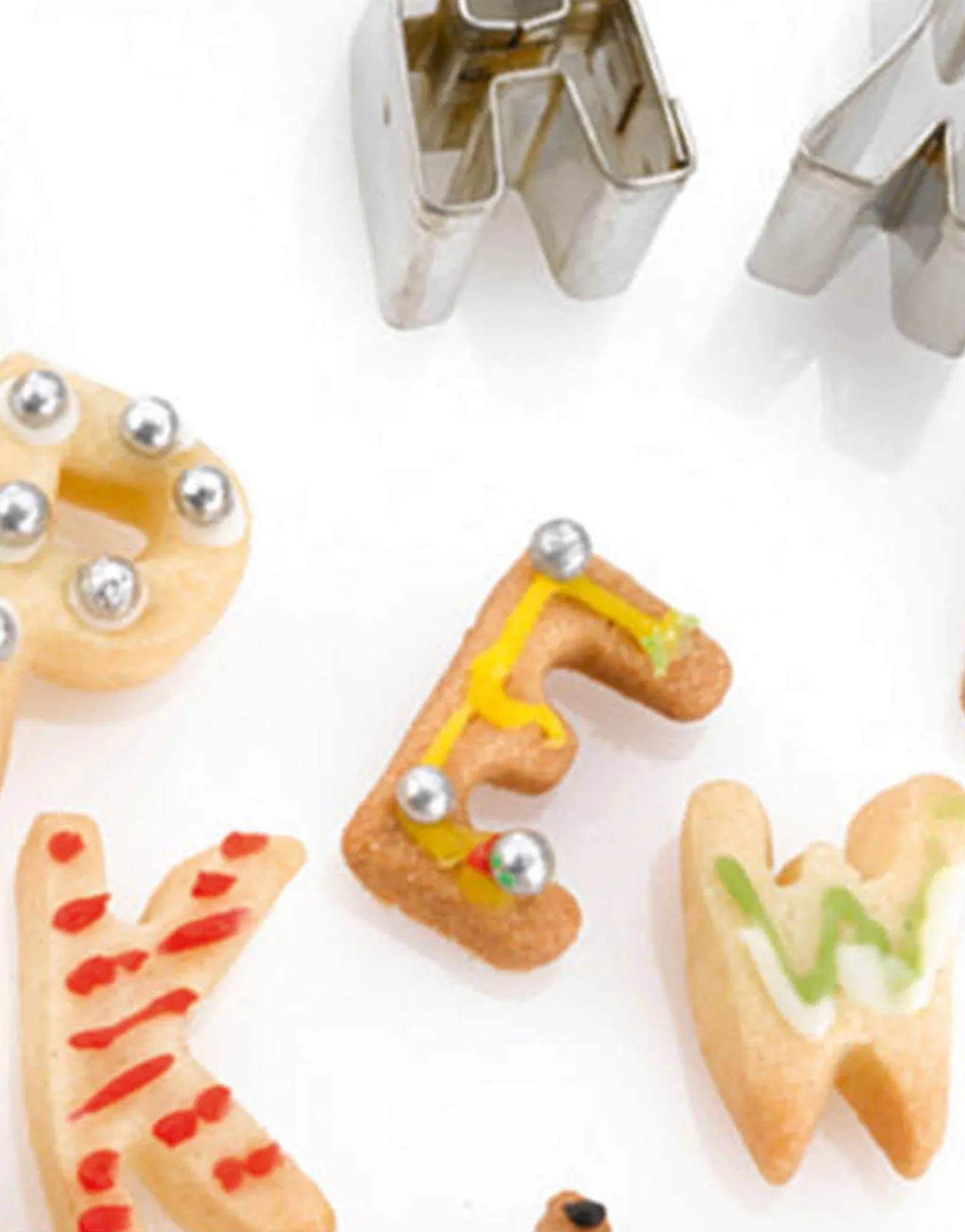 Alphabet Cookie Cutters Set of 26 In Tin
