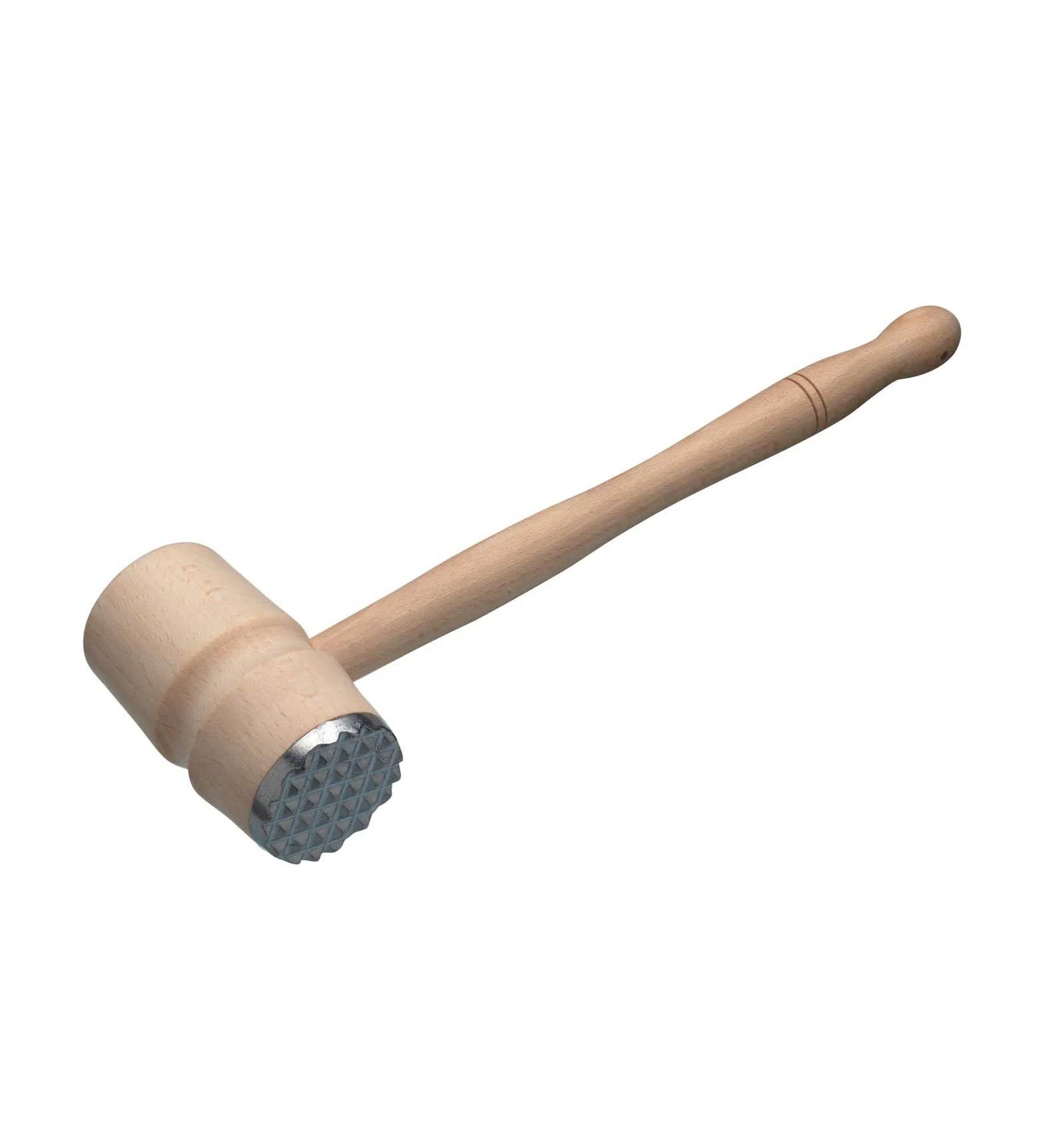 Beech Wood Meat Hammer with Metal End