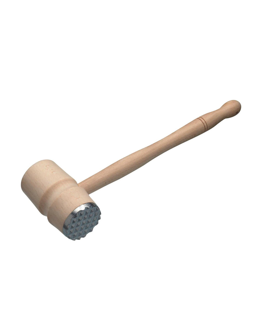 Beech Wood Meat Hammer with Metal End
